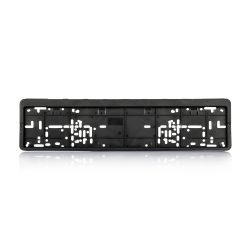 Oblong Matte Black Car Number Plate Frame